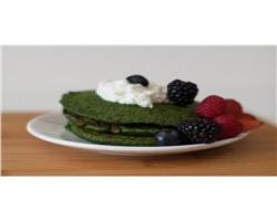 Savory Spirulina Rau bina Pancakes